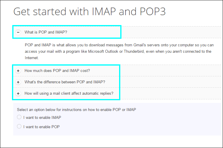 Difference between IMAP and POP3