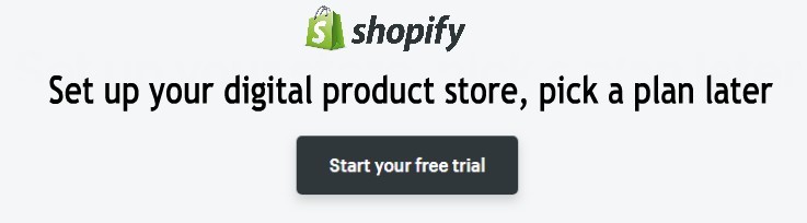 Shopify trial for digital business